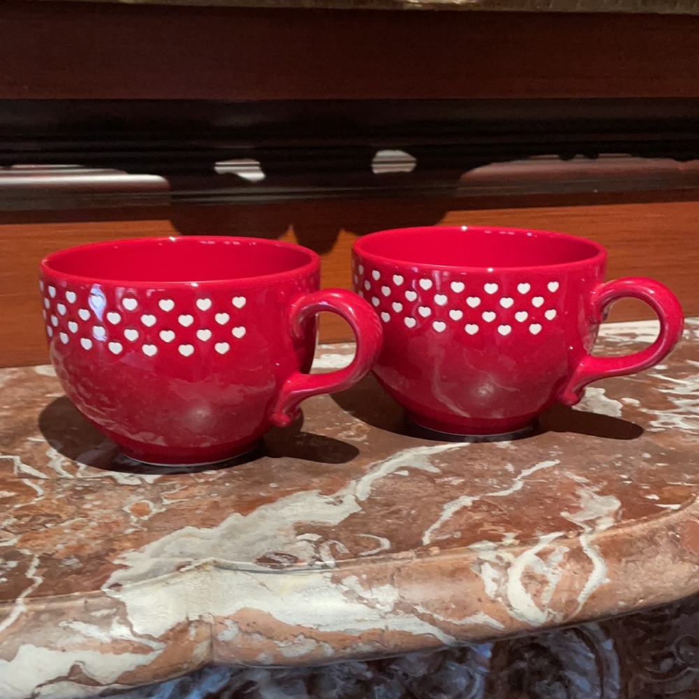 Two Ceramic ♥️ Cups